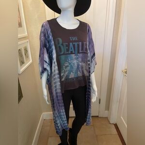 Custom One-of-a-kind Beatles Poncho Top